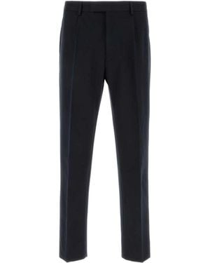 ZEGNA Midnight Cotton Blend Pant - Blue