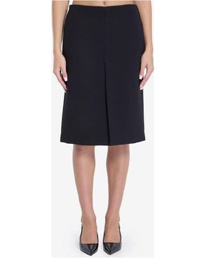 Gucci Wool Crêpe Skirt - Black