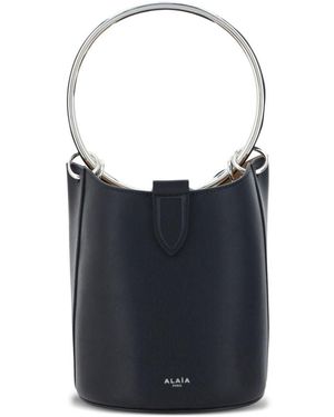 Alaïa Maisonbag, Ring Bucket Medium Model - Blue