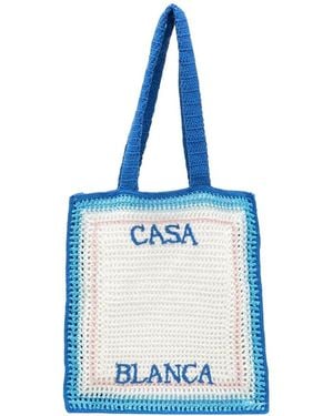 CASABLANCA Crochet Bag - Blue