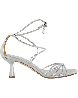 Aeyde Luella Laminated Nappa Leather Sandal - White