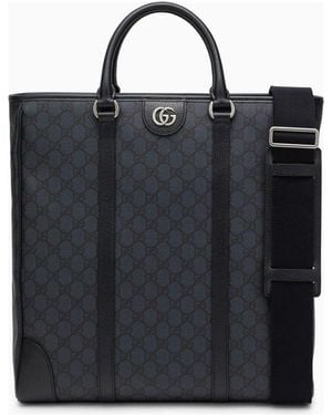 Gucci Ophidia Gg Medium Shopping Bag - Black