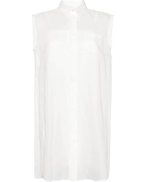 Sacai Chemisier Dress in Black | Lyst
