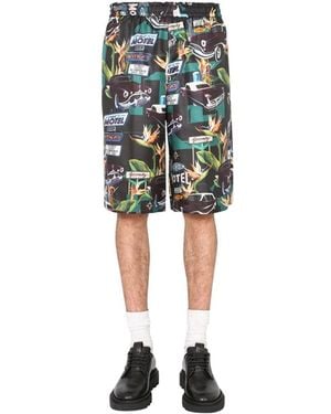 Givenchy Silk Bermuda Shorts - Blue
