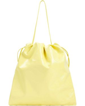 Jil Sander Leather Bucket Bag - Yellow