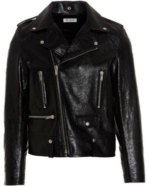Saint Laurent Leather Jacket - Black