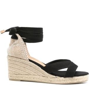 Castañer Bailey Canvas Espadrilles Sandal - Black