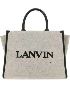 Lanvin Two-Tone Canvas Small - Metallic