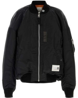 Maison Mihara Yasuhiro Nylon Bomber Jacket - Black