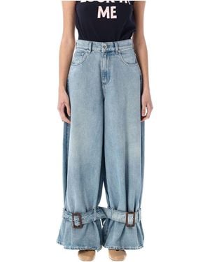 JW Anderson Buckled Cuff Jeans - Blue