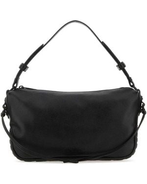 ショルダーバッグ Off White Black Leather Biker Tire Shoulder Bag 20972863_51697631_600.jpg