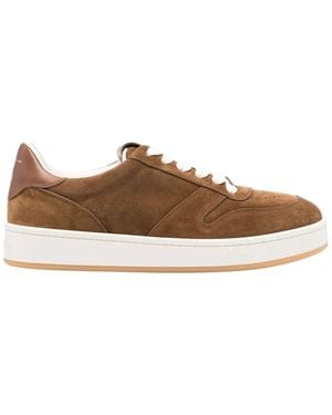 Gianvito Rossi Shoes Suede+Calf - Brown