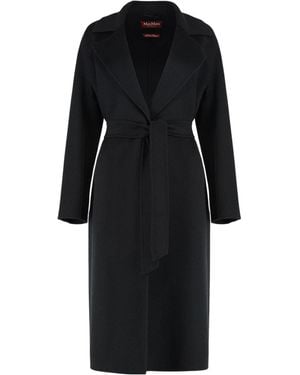 Max Mara Cles Single-Breasted Wool Coat - Black