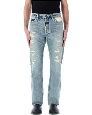 Fear Of God Repaired Classic Jeans - Blue