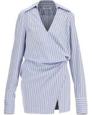 The Attico Mini Shirt Dress - Blue