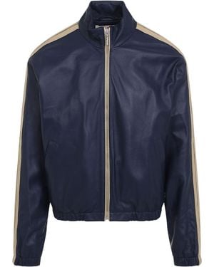 Marni Ovine Leather Jacket - Blue