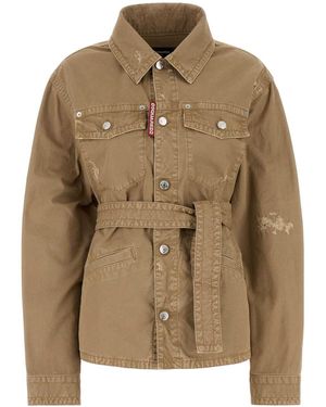 DSquared² Cotton Jacket - Brown