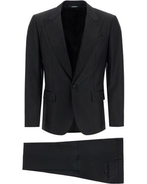 Dolce & Gabbana Wool Blend Suit - Black