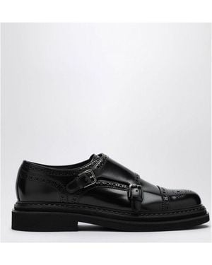 Dolce & Gabbana Leather Monk-Strap Shoes - White