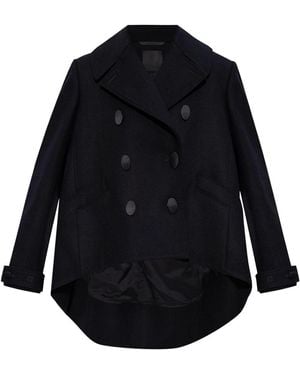 Givenchy Wool Oversize Coat - Black