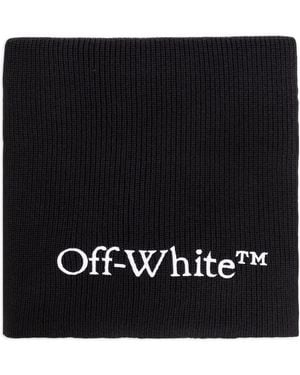 Off-White c/o Virgil Abloh Wo Logo Bksh Knit Scarf - Black
