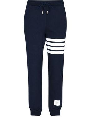 Thom Browne Track-Pants With Decorative Stripes - Blue