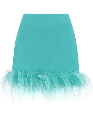 GIUSEPPE DI MORABITO Cotton Mini-Skirt - Blue