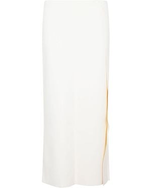 Jil Sander Viscose Blend Skirt in Yellow | Lyst
