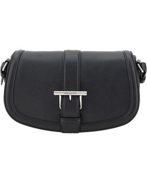 ショルダーバッグ・ポシェット ALEXANDER MCQUEEN BLACK LEATHER LARGE SATCHEL CROSSBODY BAG McQueen Satchel bags and purses for Women | Online Sale up