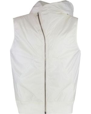 Rick Owens Hooded Bodywarmer - White