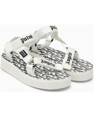 Palm Angels X Suicoke Moto-P Slides in Black | Lyst
