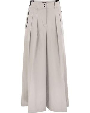 パンツ HERNO Nylon skirt trousers Herno Nylon Skirt Trousers in Black | Lyst