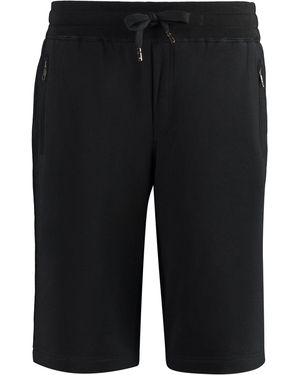 Dolce & Gabbana Cotton Bermuda Shorts - Black