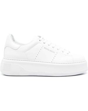 Woolrich Leather Sneakers - White