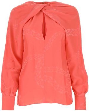 Stella McCartney Satin Blouse Top - Pink