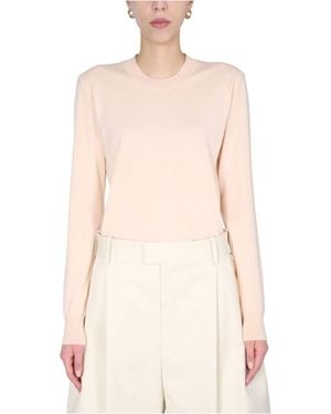 Bottega Veneta Lightweight Long Sleeved Jumper - Natural