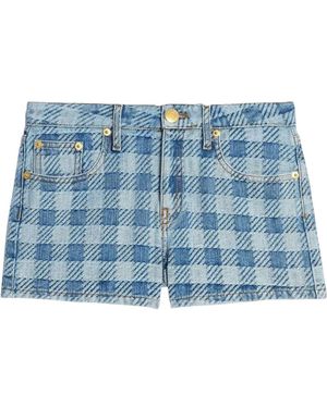 Ami Paris Denim Shorts - Blue