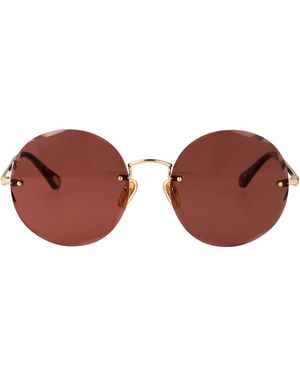 Chloé Metal Sunglasses - Red