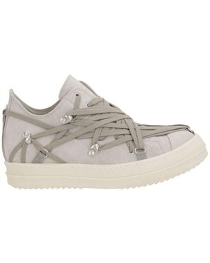 Rick Owens Luxurious Calf Leather Sneakers - White