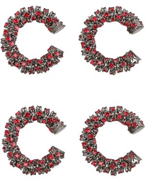 Magda Butrym Crystals Ear Cuff Bracelet - Red