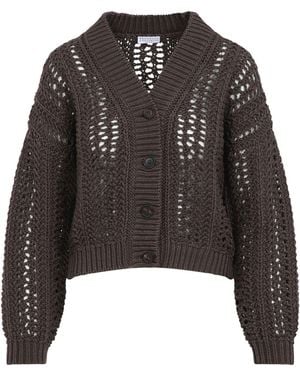 Brunello Cucinelli Cotton Cardigan - Black