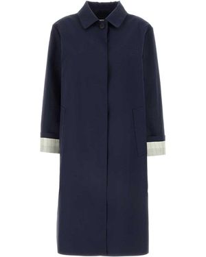 Miu Miu Cotton Trench Coat - Blue