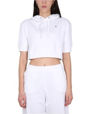 Raf Simons Sweatshirt With Logo Embroidery - White