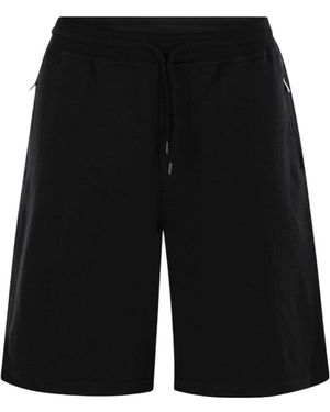 Brunello Cucinelli Double Fleece Bermuda Shorts - Black