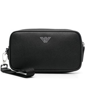 Emporio Armani Logo Beauty-Case - Black