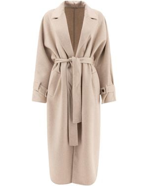 Brunello Cucinelli Hand-Crafted Coat - Natural