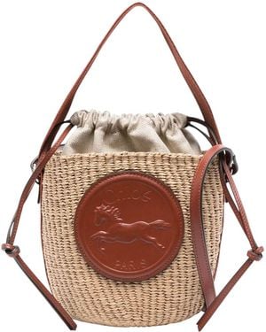 Chloé Small Horse Medal Tote Bag - Brown