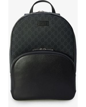 Gucci Medium Gg Backpack - Black