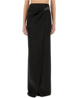 Tom Ford Maxi Wrap Skirt With Belt - Black