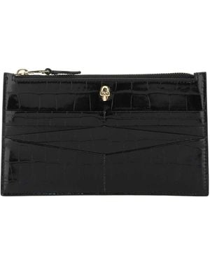 McQueen Leather Pouch - Black